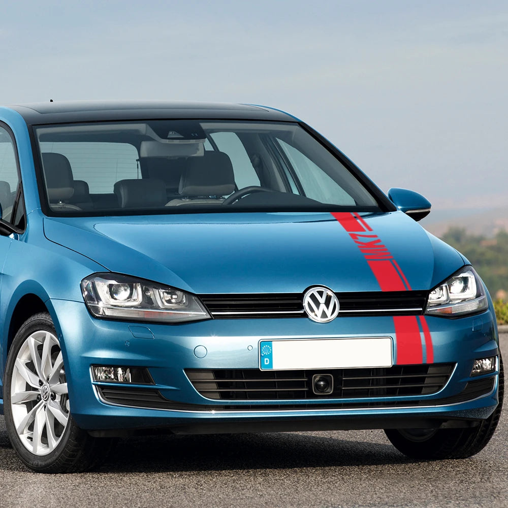 Vinilo Deportivo para Capó - Compatible con Volkswagen Golf MK4 MK5 MK6 MK7 MK8