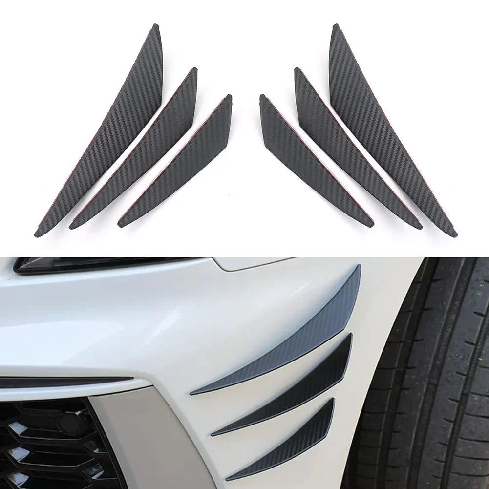 🚗 Kit de Tiras Protectores para Parachoques – Estilo Carbono