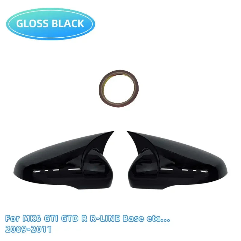 🖤 Tapas de Retrovisor en Negro Brillante – Para VW Golf MK6/MK7 GTI GTD R (2009–2020)