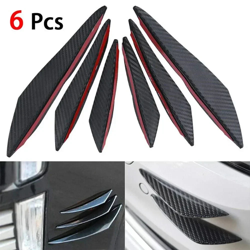 🚗 Kit de Tiras Protectores para Parachoques – Estilo Carbono