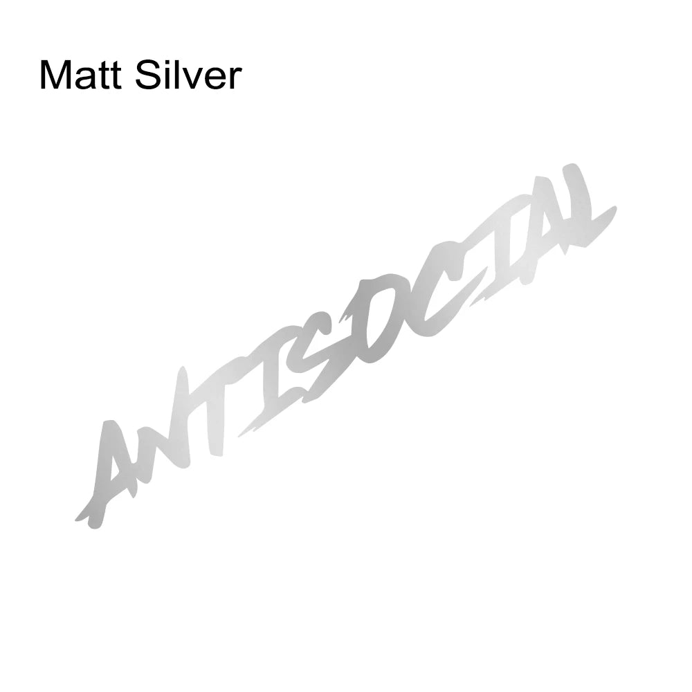 Pegatina Antisocial – Estilo Creativo para Parabrisas o Carrocería (Vinilo Universal)