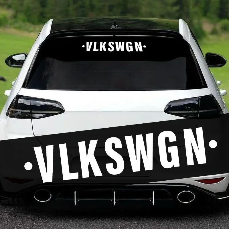 Pegatina “VLKSWGN” – Vinilo Decorativo para Carrocería (Disponible en varios colores y tamaños)