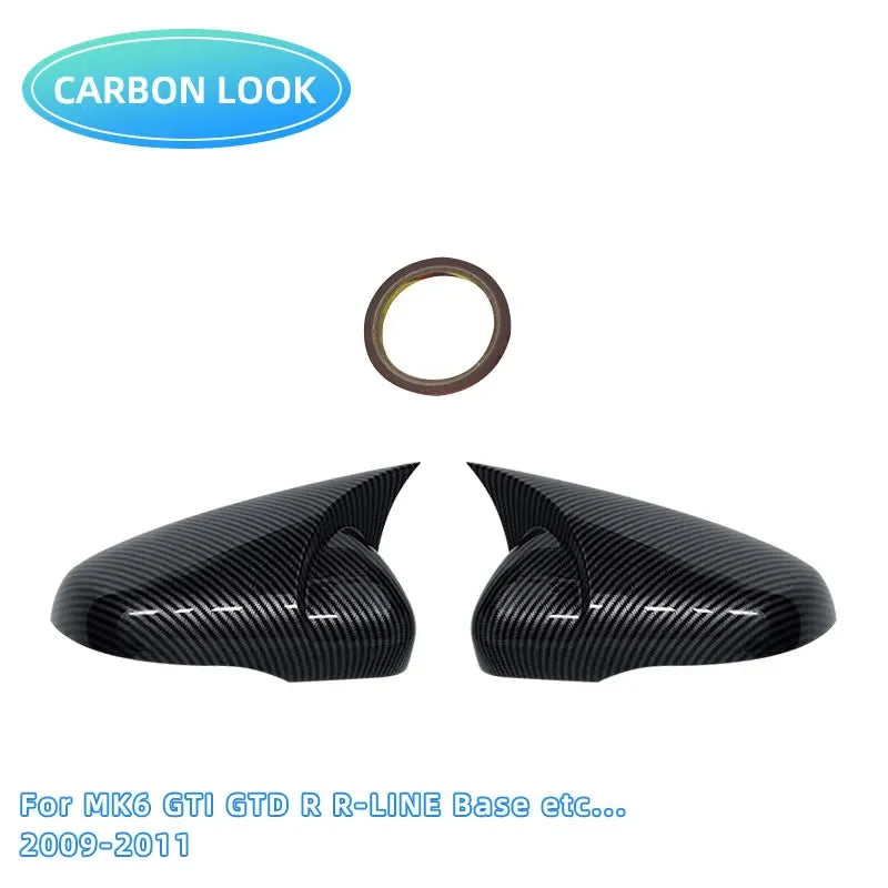🖤 Tapas de Retrovisor en Negro Brillante – Para VW Golf MK6/MK7 GTI GTD R (2009–2020)