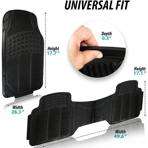 Alfombrillas de Goma para Coche – Universales, Recortables y Resistentes a Todo Clima