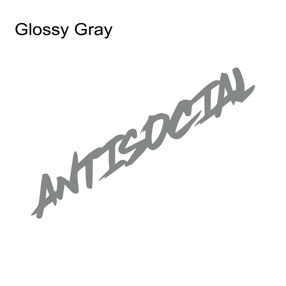 Pegatina Antisocial – Estilo Creativo para Parabrisas o Carrocería (Vinilo Universal)