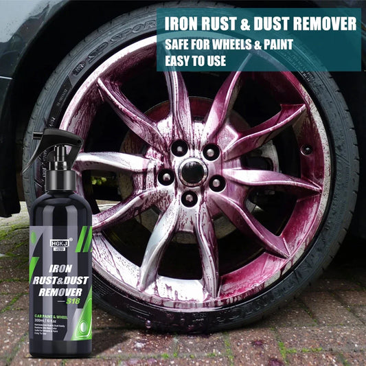 HGKJ Eliminador de Óxido y Polvo Metálico – Spray Limpia Llantas y Pintura (50 / 100 / 300 ml)