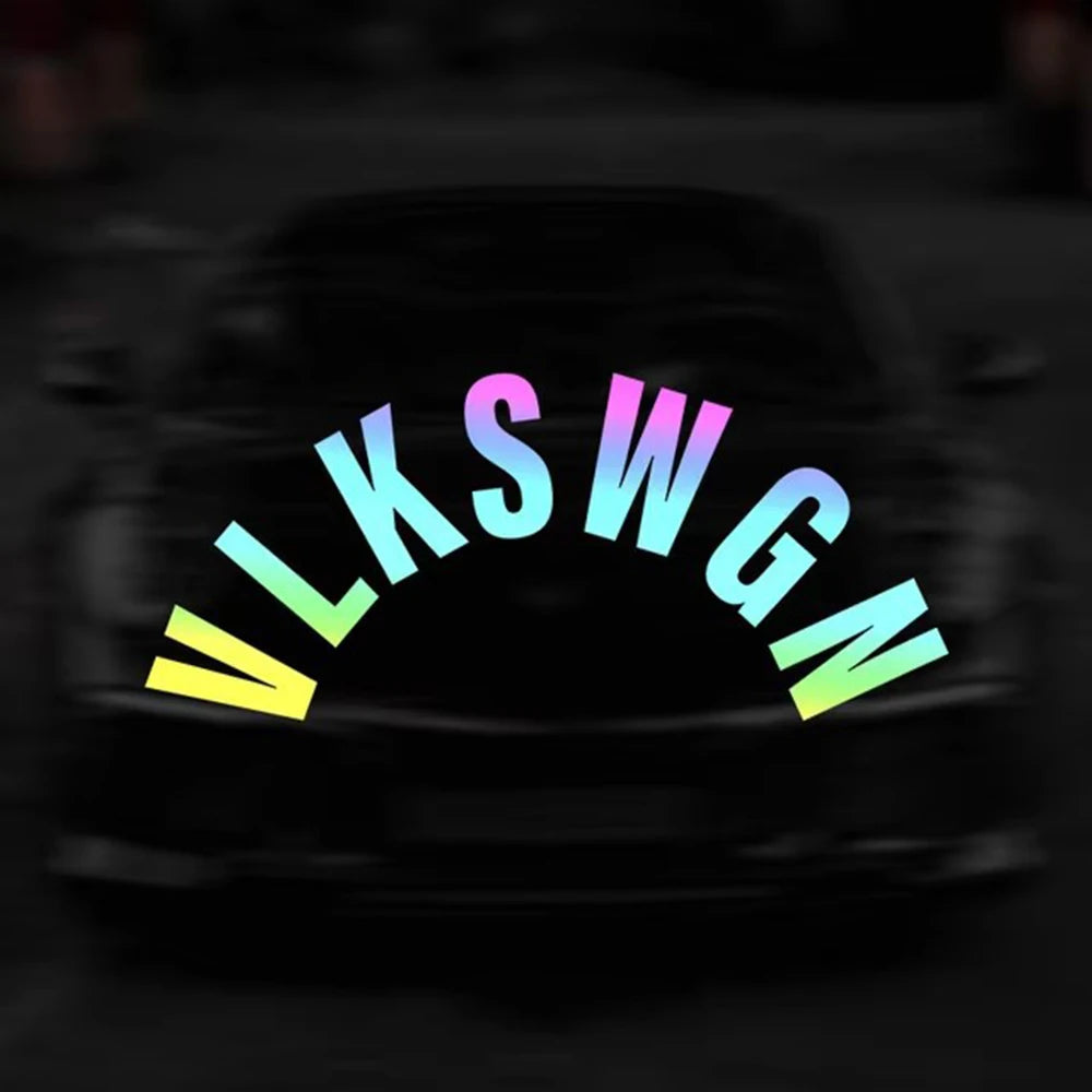 Pegatina Trasera “VLKSWGN” – Vinilo Decorativo para Coche, Moto, Camión o Casco