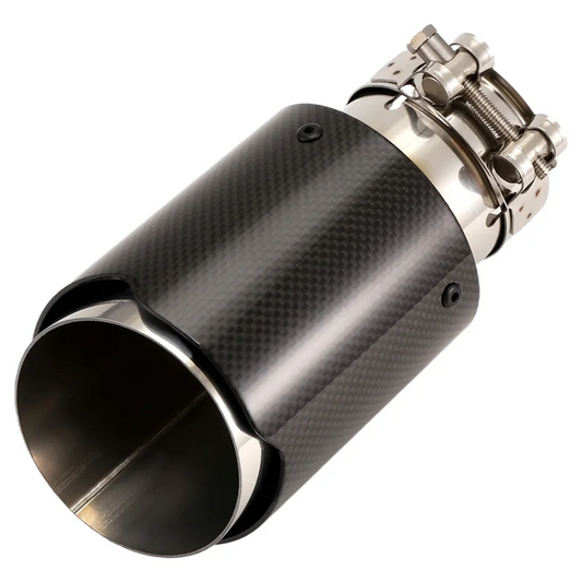 Cola de escape individual (carbono)