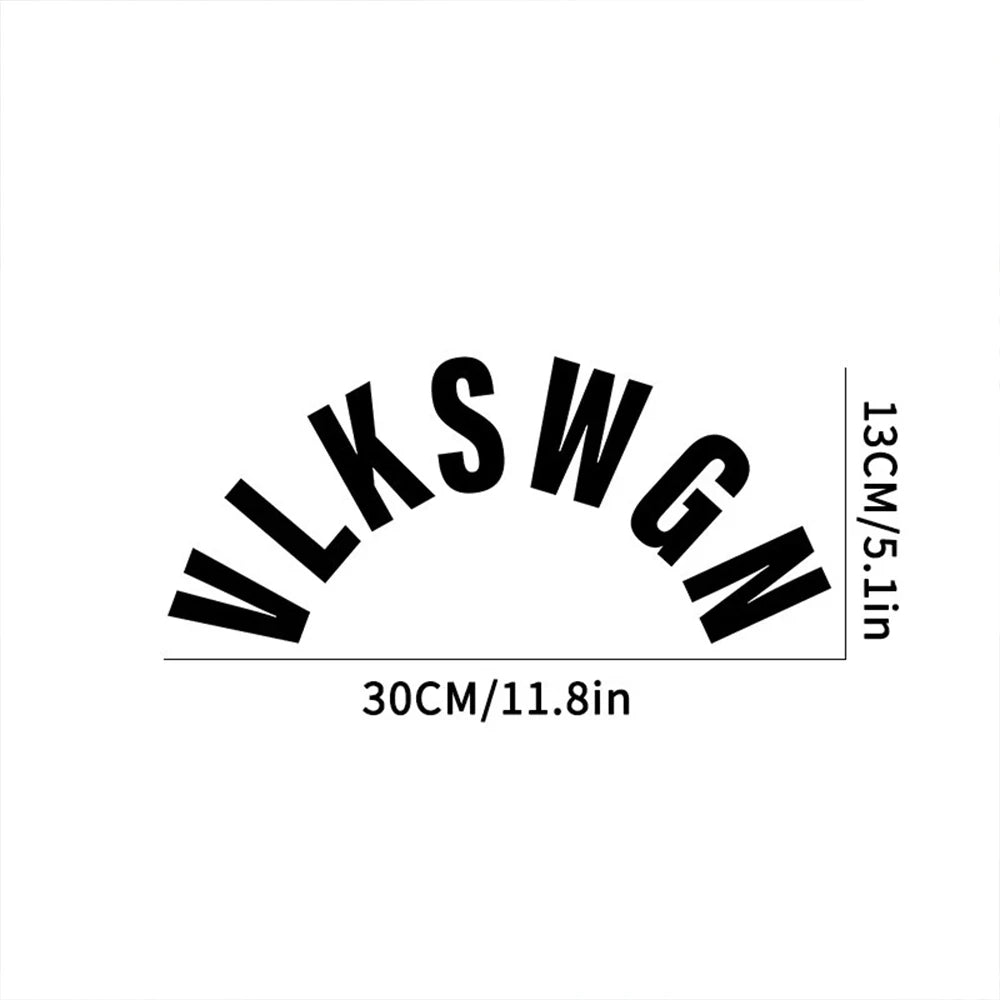 Pegatina Trasera “VLKSWGN” – Vinilo Decorativo para Coche, Moto, Camión o Casco