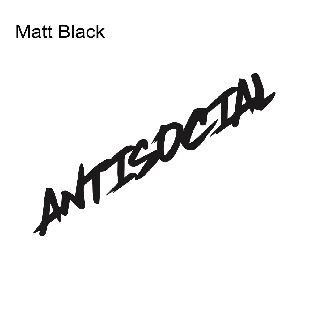 Pegatina Antisocial – Estilo Creativo para Parabrisas o Carrocería (Vinilo Universal)