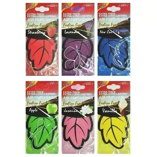 🍓 Ambientador Colgante para Coche – Forma de Hoja | Aromas Naturales
