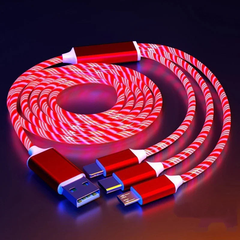 Cable de Carga Rápida con Luz LED