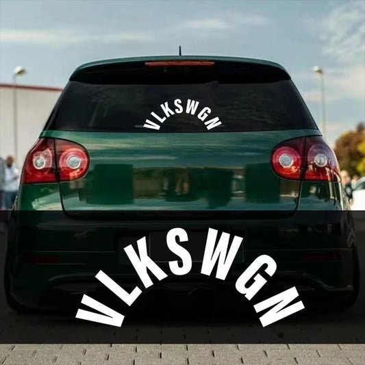Pegatina Trasera “VLKSWGN” – Vinilo Decorativo para Coche, Moto, Camión o Casco