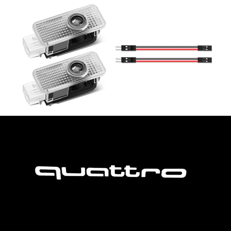 Luces de Bienvenida LED con Proyector de Logo – “Ghost Shadow” para Puertas Audi (2 uds)