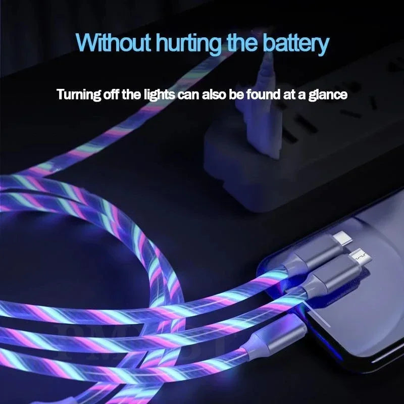 Cable de Carga Rápida con Luz LED