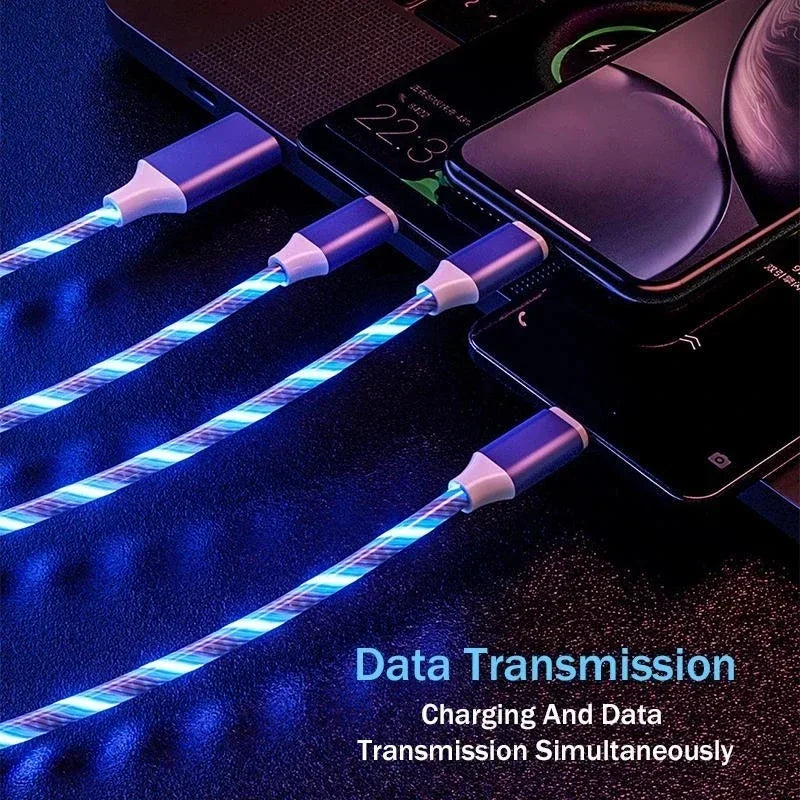 Cable de Carga Rápida con Luz LED