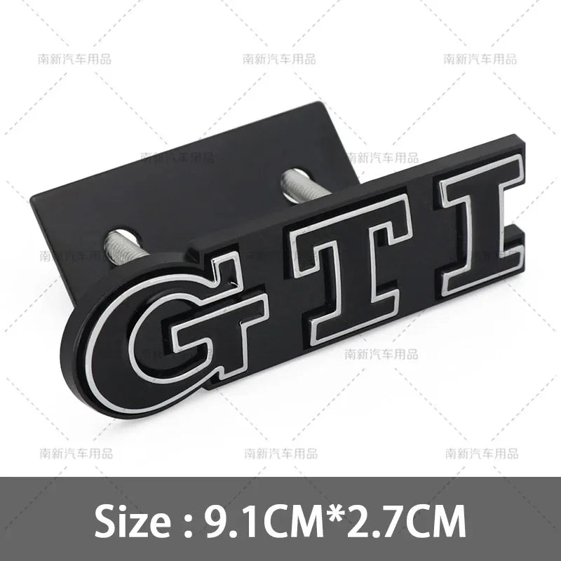 Emblema Metálico 3D GTI – Para Parrilla o Maletero | Compatible con VW Golf MK2 a MK8