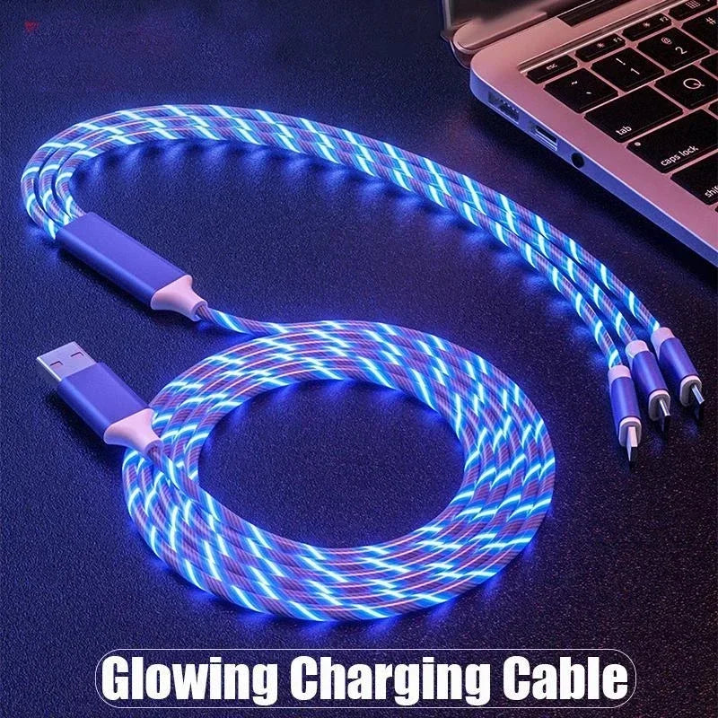 Cable de Carga Rápida con Luz LED