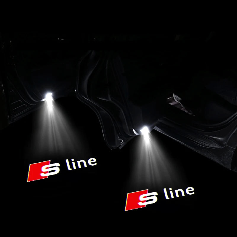 Luces de Bienvenida LED con Proyector de Logo – “Ghost Shadow” para Puertas Audi (2 uds)