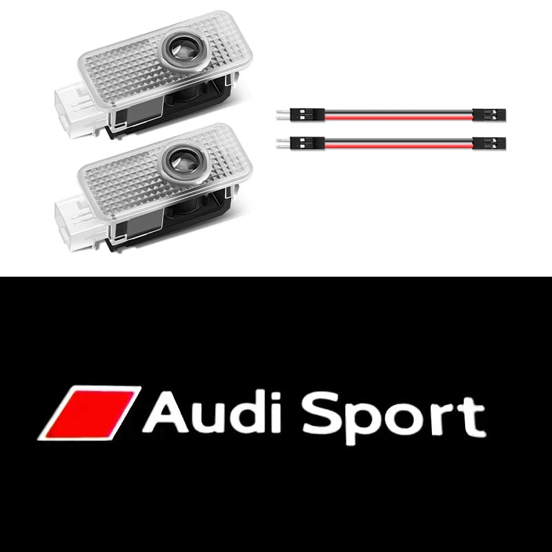 Luces de Bienvenida LED con Proyector de Logo – “Ghost Shadow” para Puertas Audi (2 uds)