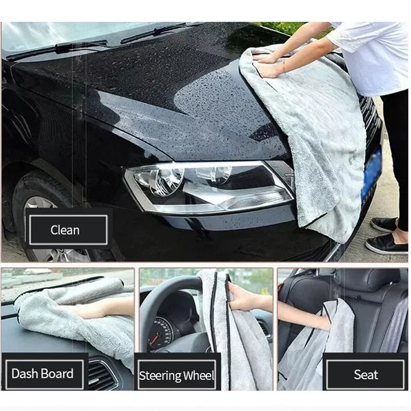 🧽 Toalla de Microfibra para Limpieza de Coche – Alta Absorción y Suavidad