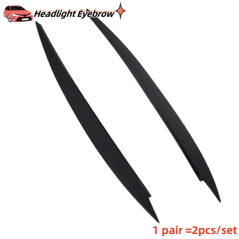 2 piezas de cejas para faros de coche en ABS – Compatible con Volkswagen Golf 7 / MK7 / GTI