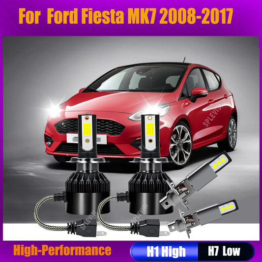 Bombillas LED blancas para faros delanteros compatibles con Ford Fiesta MK7 (2008-2017)