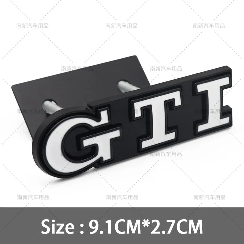 Emblema Metálico 3D GTI – Para Parrilla o Maletero | Compatible con VW Golf MK2 a MK8
