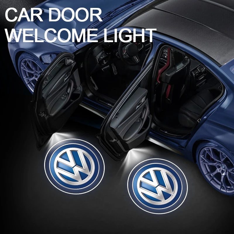 Luz de Bienvenida LED con Logo Proyector – “Ghost Shadow” para Puertas de Coche Volkswagen
