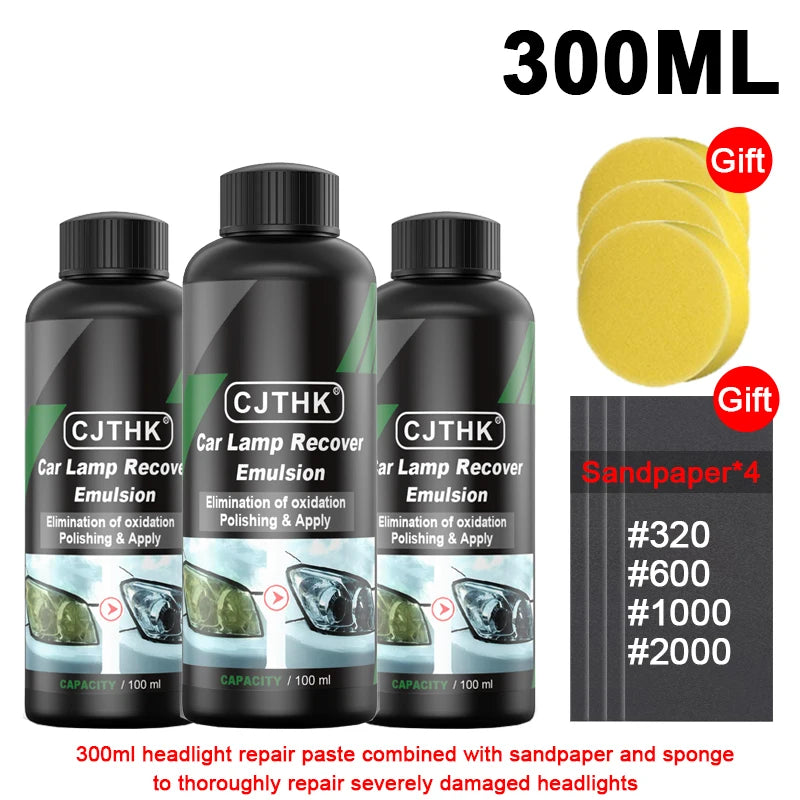Kit Reparador de Faros para Autos – Elimina Rayones y Amarillamiento