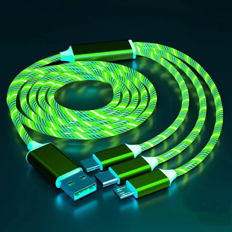 Cable de Carga Rápida con Luz LED