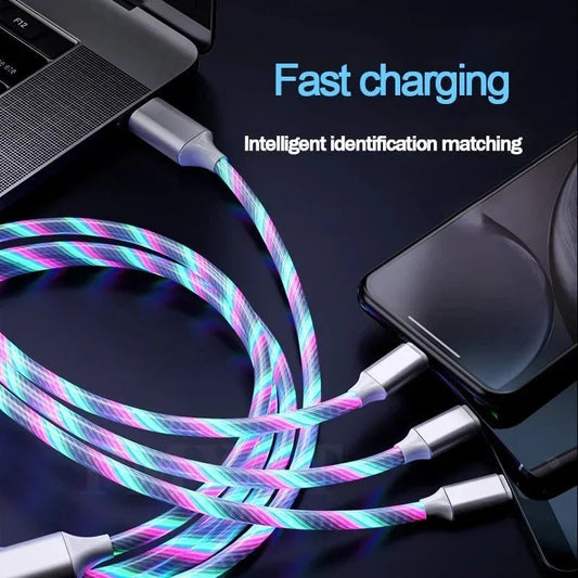 Cable de Carga Rápida con Luz LED